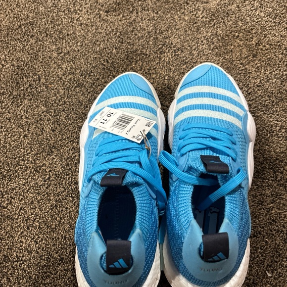 adidas Blue and White Athletic Shoes - Picture 4 of 5
